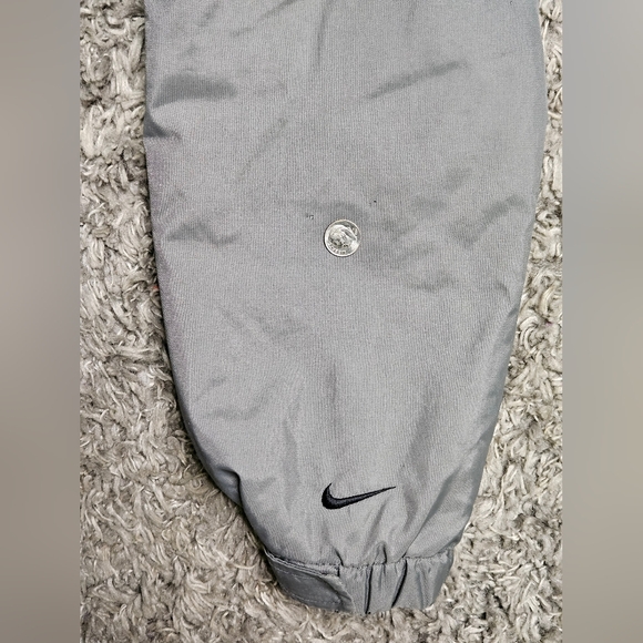Vintage Nike Jacket Men’s Embroidered Swoosh Logo Gray Spell Out Full Zip Coat M - Picture 11 of 14